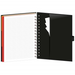 Бизнес-тетрадь Wisdom 8,А5,120л,148х205,3 разд,рез под руч,клет,рад1,0008 - фото 3