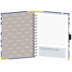 Бизнес-тетрадь Bright,А5,120л,148х205,резинка под ручку, кл,бордо,0014 Бизнес-тетрадь Bright,А5,120л,148х205,резинка под ручку, кл,бордо,0014 - фото 3