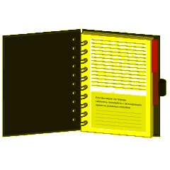 Бизнес-тетрадь Wisdom 7,А6,120л,100х140, 3 разд,рез под руч,клет,рад2,0007 - фото 3