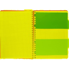 Бизнес-тетрадь А4,140 л,пласт обл, с разд,спир,ATTACHE FANTASY,салат - фото 7