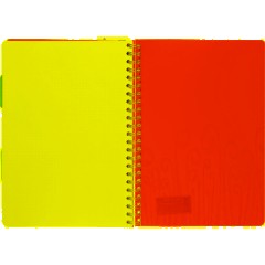 Бизнес-тетрадь А4,140 л,пласт обл, с разд,спир,ATTACHE FANTASY,салат - фото 8