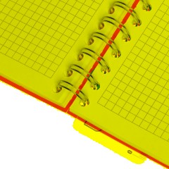 Бизнес-тетрадь А4,140 л,пласт обл, с разд,спир,ATTACHE FANTASY,салат - фото 9