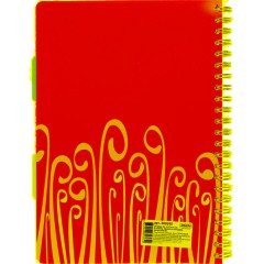 Бизнес-тетрадь А4,140 л,пласт обл, с разд,спир,ATTACHE FANTASY,салат - фото 10