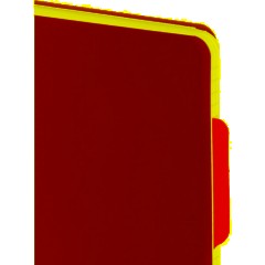 Бизнес-тетрадь А4,140 л,пласт обл, с разд,спир,ATTACHE FANTASY,оранж - фото 3