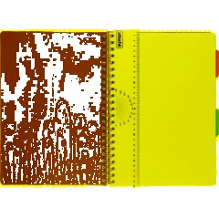 Бизнес-тетрадь А4,140 л,пласт обл, с разд,спир,ATTACHE FANTASY,оранж - фото 5