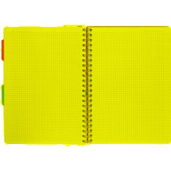 Бизнес-тетрадь А4,140 л,пласт обл, с разд,спир,ATTACHE FANTASY,оранж - фото 6