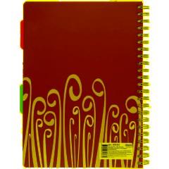 Бизнес-тетрадь А4,140 л,пласт обл, с разд,спир,ATTACHE FANTASY,оранж - фото 10