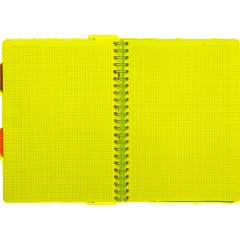 Бизнес-тетрадь А4,140 л,пласт обл, с разд,спир,ATTACHE FANTASY,голуб - фото 6