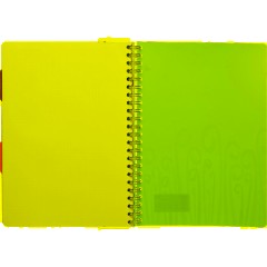 Бизнес-тетрадь А4,140 л,пласт обл, с разд,спир,ATTACHE FANTASY,голуб - фото 8