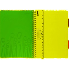 Бизнес-тетрадь А4,140 л,пласт обл, с разд,спир,ATTACHE FANTASY,розов - фото 5