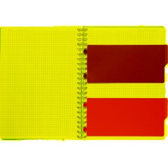 Бизнес-тетрадь А4,140 л,пласт обл, с разд,спир,ATTACHE FANTASY,розов - фото 7