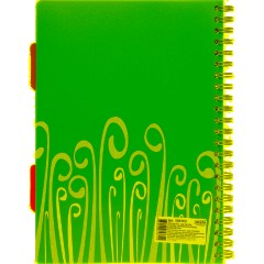 Бизнес-тетрадь А4,140 л,пласт обл, с разд,спир,ATTACHE FANTASY,розов - фото 10