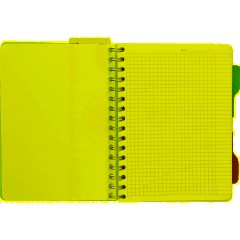 Бизнес-тетрадь А5,140 л,пласт обл, с разд,спир,ATTACHE FANTASY,голуб - фото 6