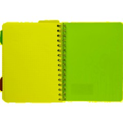 Бизнес-тетрадь А5,140 л,пласт обл, с разд,спир,ATTACHE FANTASY,голуб - фото 9