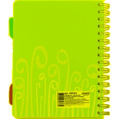 Бизнес-тетрадь А5,140 л,пласт обл, с разд,спир,ATTACHE FANTASY,голуб - фото 11