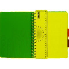 Бизнес-тетрадь А5,140 л,пласт обл, с разд,спир,ATTACHE FANTASY,розов - фото 5