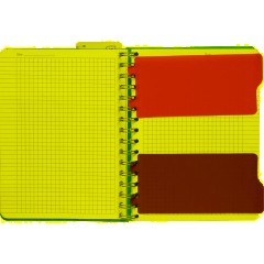 Бизнес-тетрадь А5,140 л,пласт обл, с разд,спир,ATTACHE FANTASY,розов - фото 8