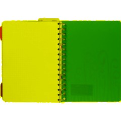 Бизнес-тетрадь А5,140 л,пласт обл, с разд,спир,ATTACHE FANTASY,розов - фото 9