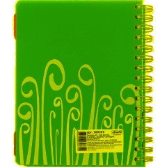 Бизнес-тетрадь А5,140 л,пласт обл, с разд,спир,ATTACHE FANTASY,розов - фото 11