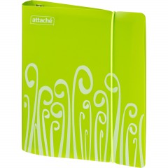 Бизнес-тетрадь А5,120 л,пласт обл,на рез,с разд, ATTACHE FANTASY,салат - фото 2