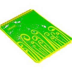 Блокнот А5,пласт обл,80л, ATTACHE FANTASY,розов - фото 4