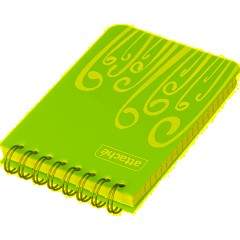 Блокнот А7,пласт обл,80л, ATTACHE FANTASY,голуб - фото 4