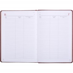 Ежедневник недатированный А5, Sidney Nebraska бордовый, 136 л. 3-128/01 - фото 4