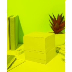 Блок для записей запасн. 9х9х9 белый 65 г - фото 5