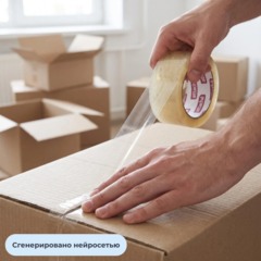 Клейкая лента одностор. упаковоч. ATTACHE 48мм х 80м 45мкм прозрачная - фото 2