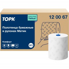 Полотенца бумажные д/держ.Торк/Tellus Матик H1 Комфорт в рул 6рул/уп 120067 Полотенца бумажные д/держ.Торк/Tellus Матик H1 Комфорт в рул 6рул/уп 120067 - фото 3