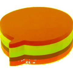 Стикеры фигурные Kores Диалог, блок-5 цветов,250листов (48707) - фото 2