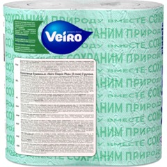 Полотенца бумажные Linia VEIRO Classic Plus 2 рул/уп 2сл 6п22 С - фото 2