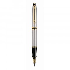 Ручка перьевая WATERMAN EXPERT сталь с позол., тонк., чернила син Ручка перьевая WATERMAN EXPERT сталь с позол., тонк., чернила син - фото 3
