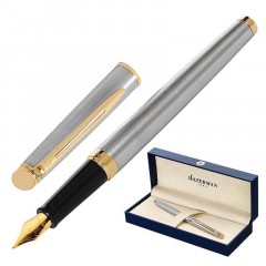 Ручка перьевая WATERMAN HEMISPHERE GT S0920310, сталь, cиний ст, 0,5мм Ручка перьевая WATERMAN HEMISPHERE GT S0920310, сталь, cиний ст, 0,5мм - фото 2