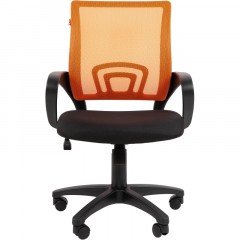 Кресло VT_EChair-304 TC Net ткань черн/сетка оранж, пластик Кресло VT_EChair-304 TC Net ткань черн/сетка оранж, пластик - фото 3