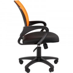 Кресло VT_EChair-304 TC Net ткань черн/сетка оранж, пластик Кресло VT_EChair-304 TC Net ткань черн/сетка оранж, пластик - фото 4