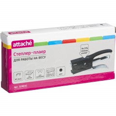 Степлер -плаер Attache(№24/6) до 20 листов,энергосберегающий,металл,черн - фото 2