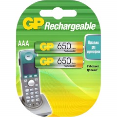 Аккумулятор GP 650mAh AAA GP65AAAHC-2DTECR2/ 65AAAHCRGY-2CRCB2 бл/2шт Аккумулятор GP 650mAh AAA GP65AAAHC-2DTECR2/ 65AAAHCRGY-2CRCB2 бл/2шт - фото 2