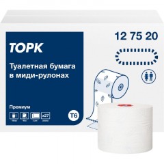 Бумага туалетная Торк Премиум T6 2сл бел 100%цел втул 90м 27рул/уп 127520 Бумага туалетная Торк Премиум T6 2сл бел 100%цел втул 90м 27рул/уп 127520 - фото 3