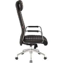 Кресло BN_Fc_Руководителя Echair-528 ML кожа черная, алюминий Кресло BN_Fc_Руководителя Echair-528 ML кожа черная, алюминий - фото 4