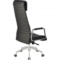 Кресло BN_Fc_Руководителя Echair-528 ML кожа черная, алюминий Кресло BN_Fc_Руководителя Echair-528 ML кожа черная, алюминий - фото 5