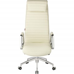 Кресло BN_Fc_Руководителя Echair-528 ML кожа белая, алюминий - фото 2