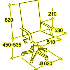 Кресло BN_Fc_Руководителя Echair-528 ML кожа белая, алюминий - фото 9