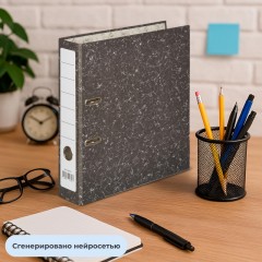 Папка-регистратор 75 мм (+/- 5 мм) мрамор, черный,бум/бум,мет.уг Папка-регистратор 75 мм (+/- 5 мм) мрамор, черный,бум/бум,мет.уг - фото 11