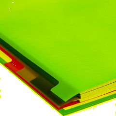 Разделитель листов 12 цв. пластик - фото 7