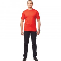 Футболка (160 г.) с кор.рукавом красн.(XXXL)