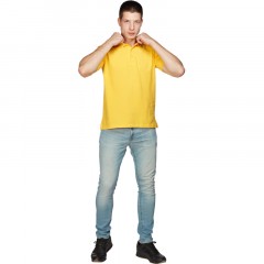 Рубашка Поло (190г.) кор.рукав желт.(XXL) Рубашка Поло (190г.) кор.рукав желт.(XXL) - фото 5