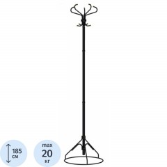 Вешалка TI_напольная Ажур 2Ф черный