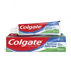 Зубная паста COLGATE Тройное Действие 100мл Зубная паста COLGATE Тройное Действие 100мл - фото 2