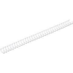 Пружины для переплета металлические Promega office 12,7мм белые 100шт/уп. - фото 2